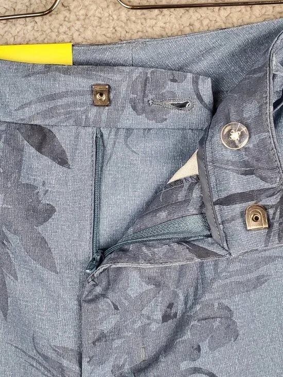 All In Motion Men's Shorts 30-40 Blue Navy Palm Tree Print Athletic Golf Stretch - Picture 4 of 5